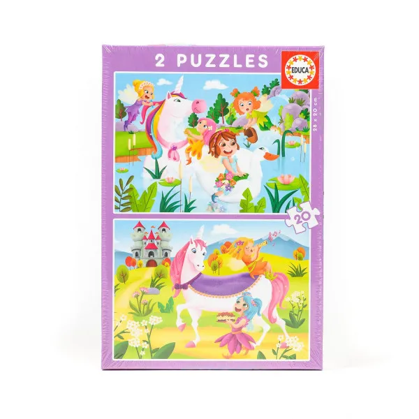 Educa slagalica vile i jednorozi 2 x 16 dijelova 