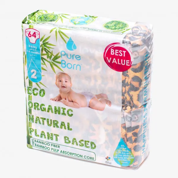 Pure Born pelene 2 Jumbo 3-6kg 64kom 