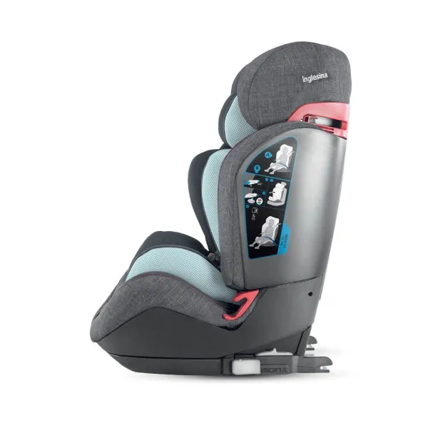 Inglesina a.s. Gemino i-Fix 1/2/3 9-36 kg Grey