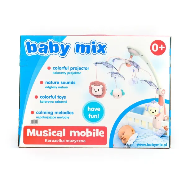 Baby Mix muzička vrteška vesele životinjice zelena 