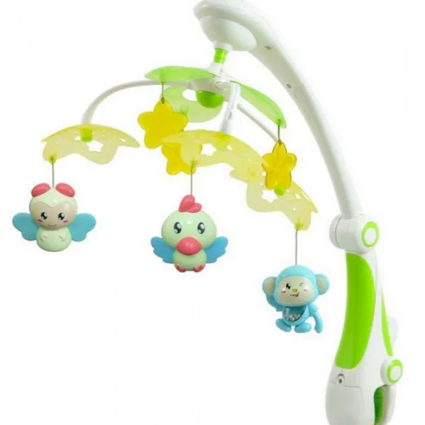 Baby Mix muzička vrteška vesele životinjice zelena