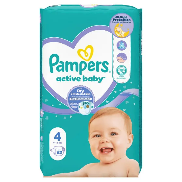 PAMPERS JP MINUS MAXI (62 KOM) 3/126 