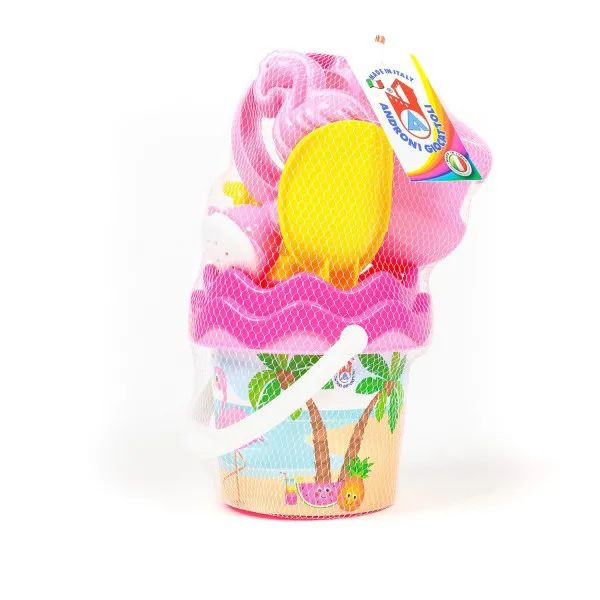 Androni Giocattoli kantica za pijesak set flamingos