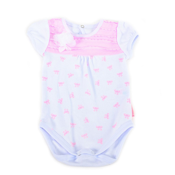 Pom Pom bodi kr, devojčice-1-86 1-86 3-ROZE