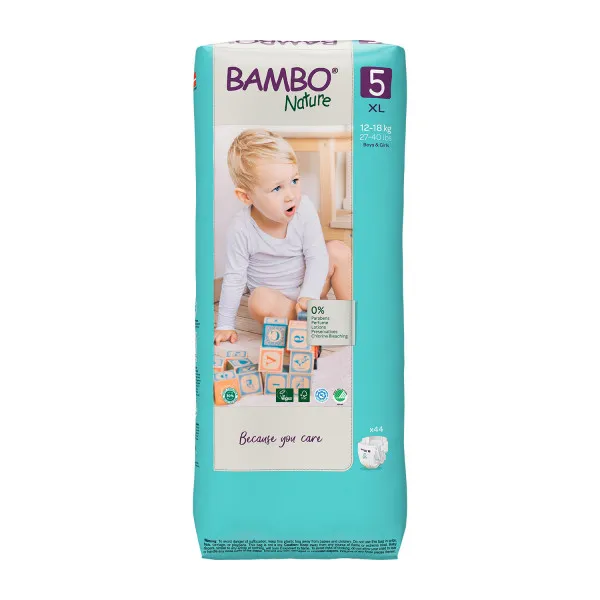 Bambo pelene Nature 5 junior 12-18kg 44kom 