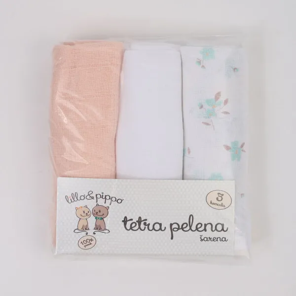 Lillo&Pippo tetra pelena cvijet 3u1