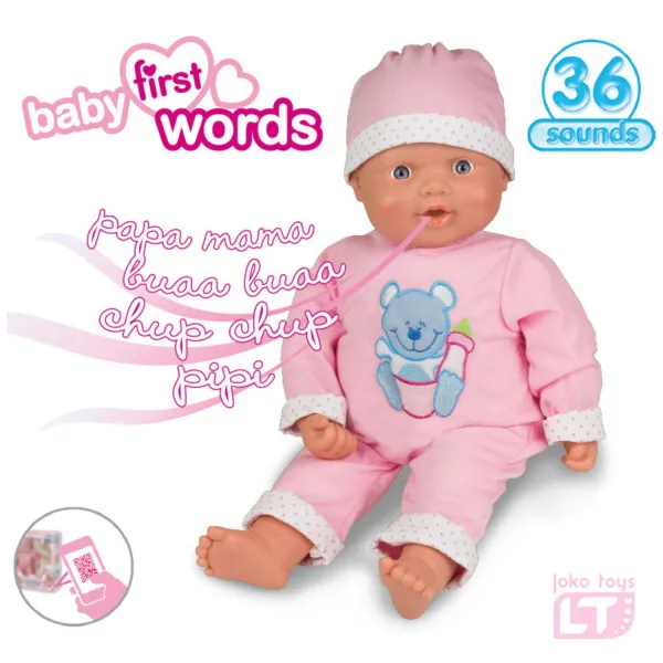 Loko toys, lutka beba koja izgovara prve riječi,46cm 