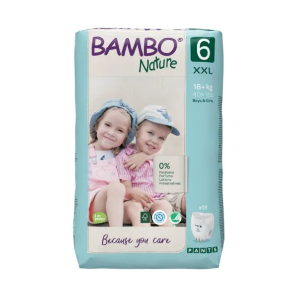 Bambo Nature pants 6 ,18kg+, 18 kom 