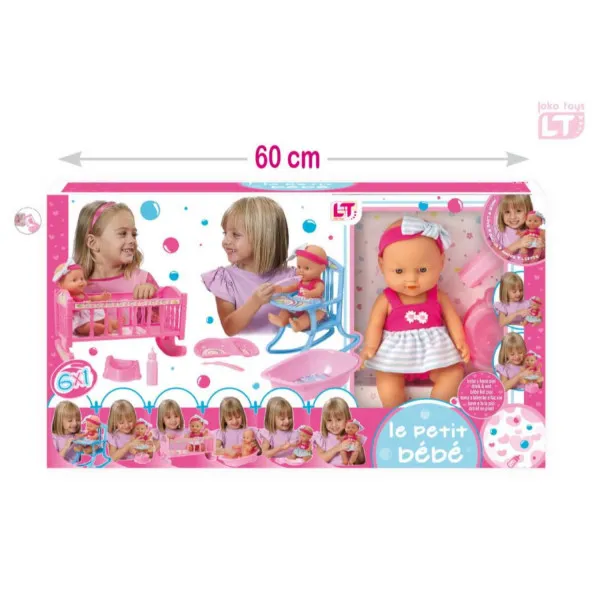 Loko toys, set - lutka beba sa dodacima 