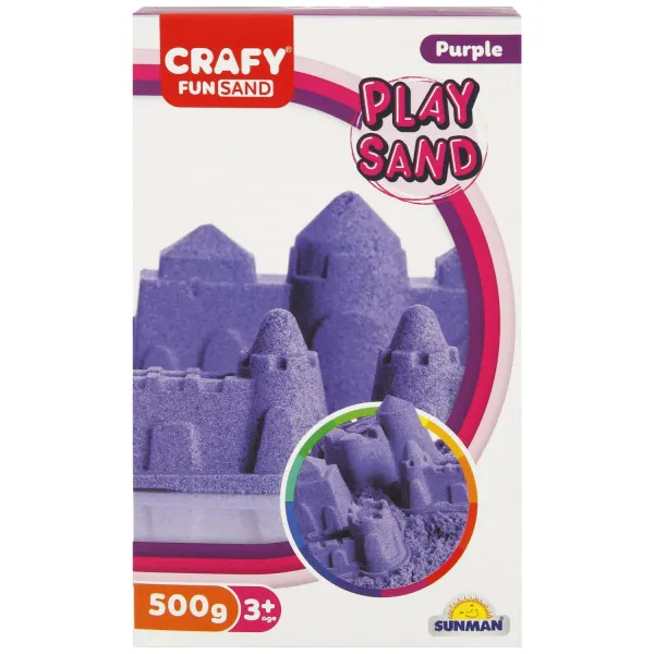 Sunman kinetički pesak 500 gr. ljubičasta boja