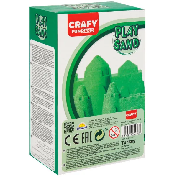 Sunman kinetički pesak 500 gr. zelena boja