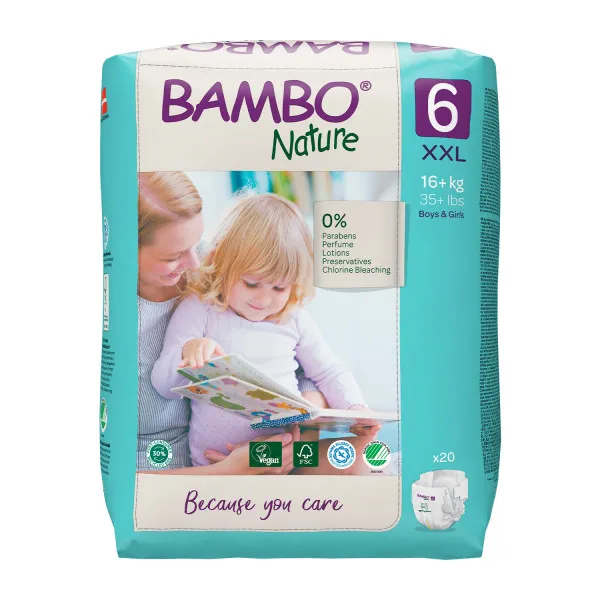 Bambo pelene Nature Eco Friendly 6, 16+, 20 kom 