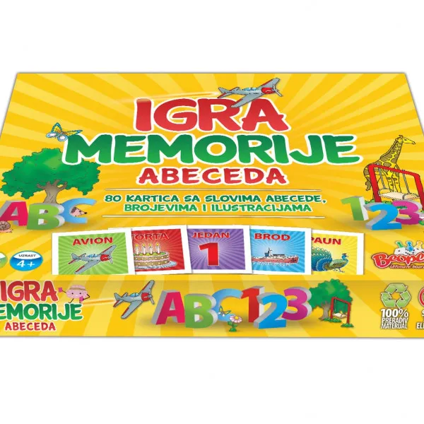 Igra Memorije Abeceda 