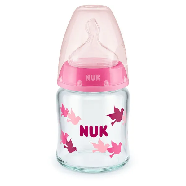 Nuk FC staklena flašica sa termo indi, 120ml, 0-6M 