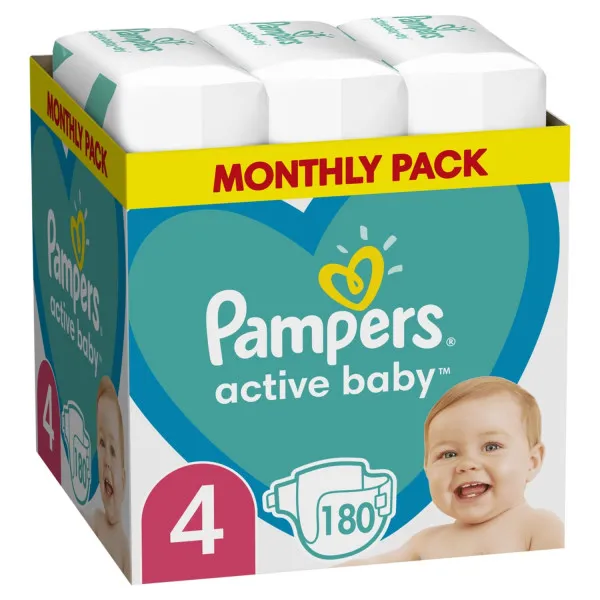 Pampers Msb Jumbo Maxi Pack 4 Maxi 9-14kg 180kom 