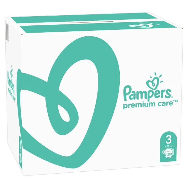 Pampers pelene premium S3 5-9kg 204kom 