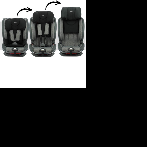 Migo autosjedalica Denver 1/2/3 (9-36kg), Grey/Black 