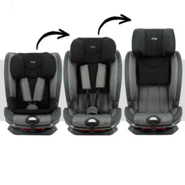 Migo autosjedalica Denver 1/2/3 (9-36kg), Grey/Black