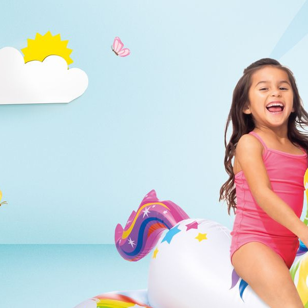 Intex dušek Unicorn, uzrast 3g+ 