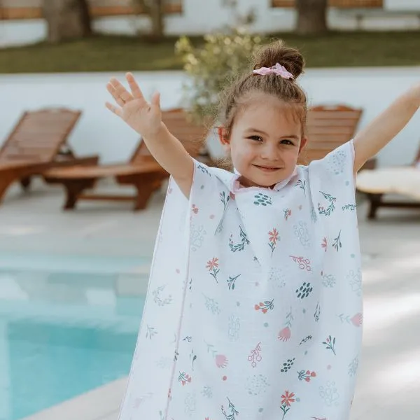 Baby textil pončo za plažu, djevojčice 