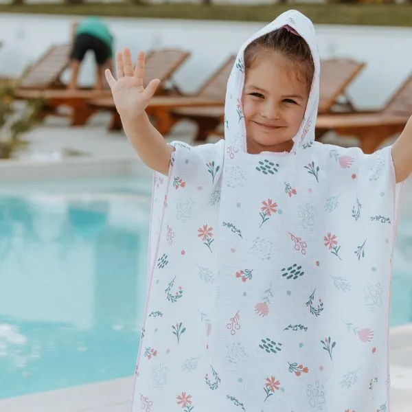 Baby textil pončo za plažu, djevojčice 