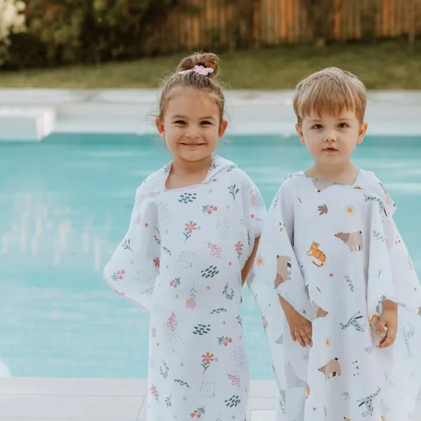 Baby textil pončo za plažu, djevojčice 