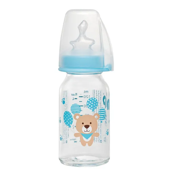 Nip flašica 125ml sil. cucla za čaj 0m+,dečak