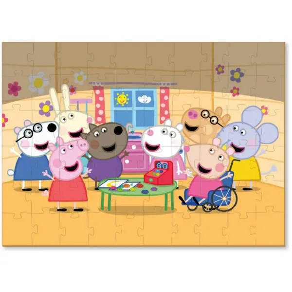 Dodo puzzle Peppa prase sa figurom, porodica 