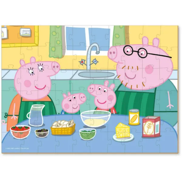 Dodo puzzle Peppa prase, porodični ručak 60 komada
