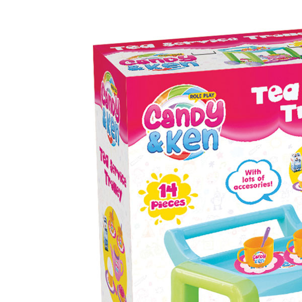 Set za čaj kolica 14pcs 