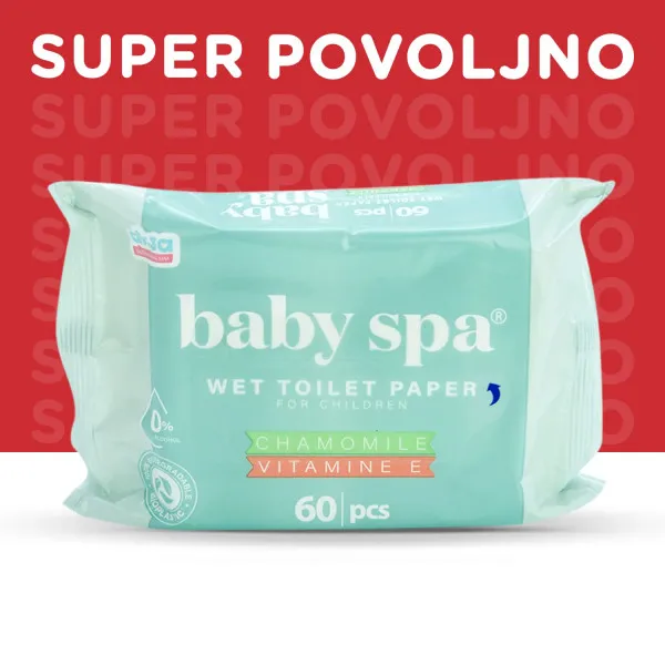 Baby Spa vlažni dečiji toalet papir 60kom 