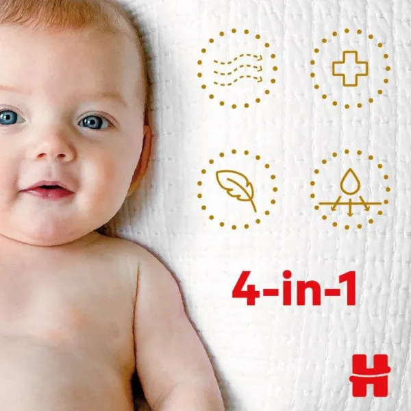 Huggies pelene esoft newborn 2-5kg 26kom
