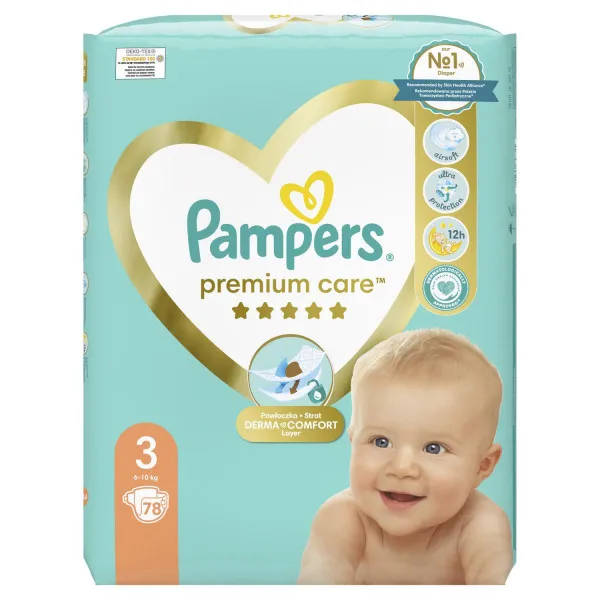 Pampers premium pants pelene JP S3 3-6kg 78kom 
