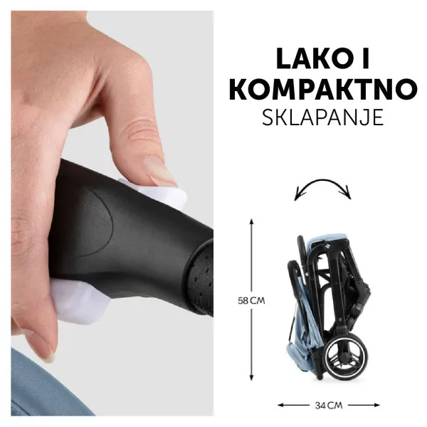 Hauck kolica Travel N Care Plus, Dusty Blue