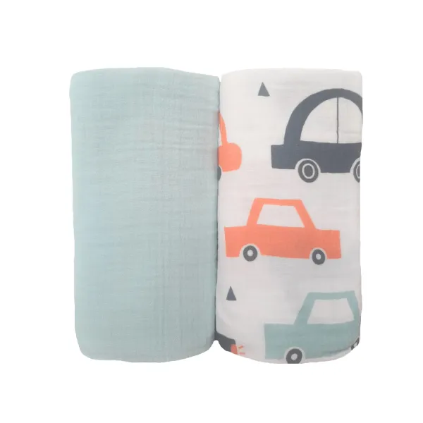 Baby Textil tetra pelene od muslina 2/1 Autići
