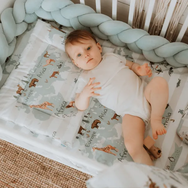 Baby Textil posteljina Mapa sveta 4/1, 80x120cm