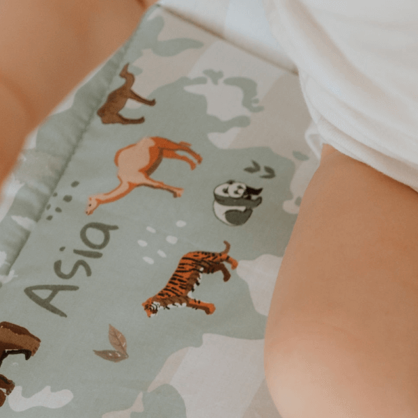 Baby Textil posteljina Mapa sveta 4/1, 80x120cm 