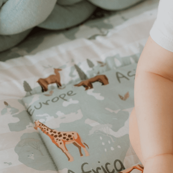 Baby Textil posteljina Mapa sveta 4/1, 80x120cm 