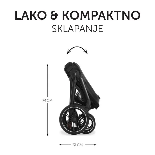 Hauck kolica Walk N Care, Black