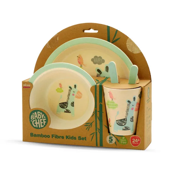 Baby Chef Bamboo Fibre Set za hranjenje 