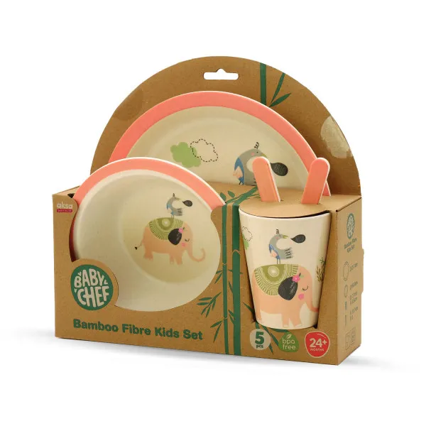 Baby Chef Bamboo Fibre Set za hranjenje 