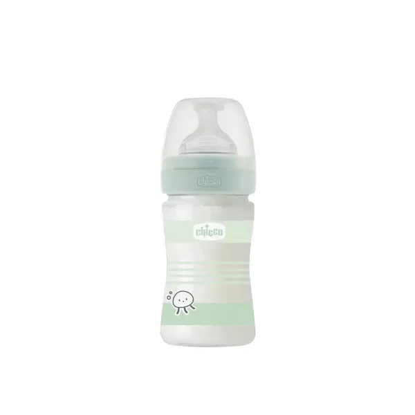 Chicco WB staklena flašica 150ml, silikon,uni. 