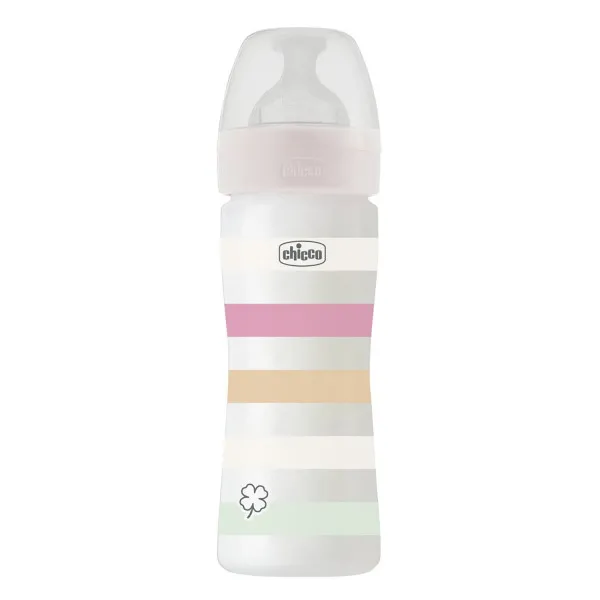 Chicco WB plastična flašica 250ml, silikon,dev. 