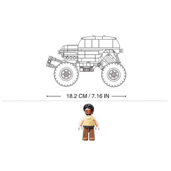 Sluban kocke, vozilo off road zeleni