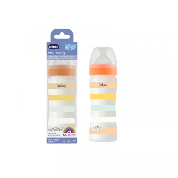 Chicco WB plastična bočica 250ml, sil,2m+,neutral 