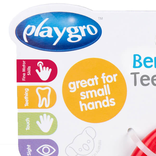 Playgro igračka zvečka-glodalica šarena 