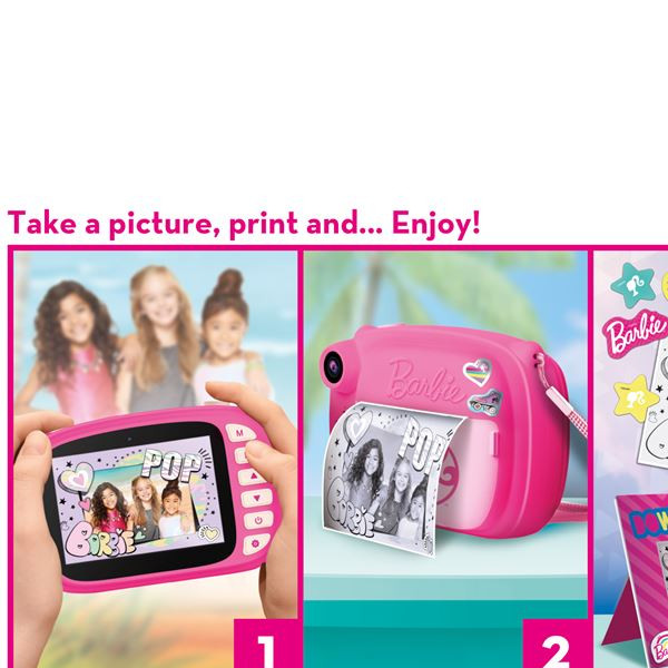 Barbie print kamera 