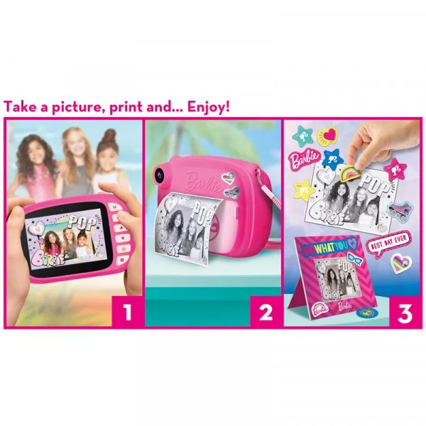 Barbie print kamera