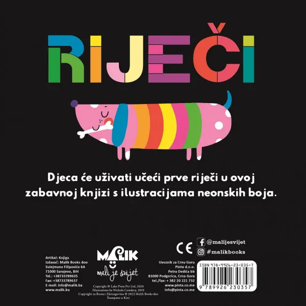 Malik knjiga Beba Na Putu Riječi 