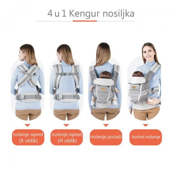 Jungle kengur nosiljka 4u1 Mesh Airy